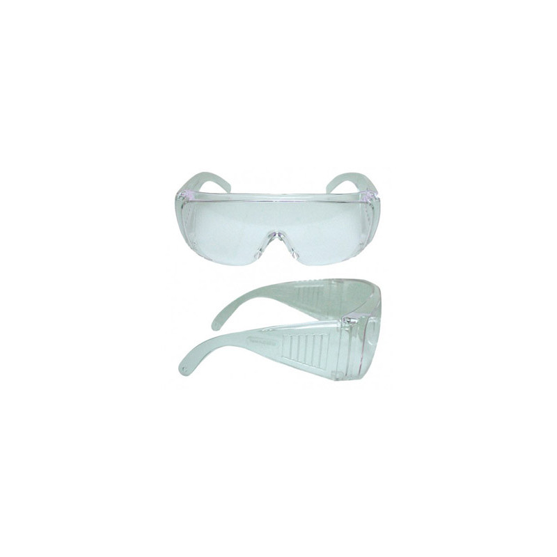 Gafas de policarbonato incoloro ventilacion patillas extraplanas compatibles con gafas y cascos