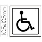 Pictograma syssa señal de discapacitados en pvc 105x105 mm