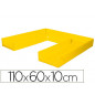 Colchon de dormir sumo didactic plegable 110x60x10 cm amarillo
