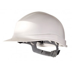 Casco de proteccion deltaplus polietileno especial para obra y trabajos electricos de baja tension color blanco