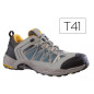Zapatos de seguridad deltaplus trek de piel serraje puntera y suela composite verde talla 41