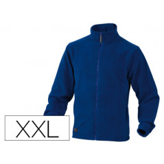 Chaqueta deltaplus polar con cremallera 2 bolsillos color azul talla xxl