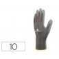 Guantes deltaplus poliester antideslizante lavable especial para manipulacion y manutencion gris talla 10