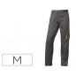 Pantalon de trabajo deltaplus cintura ajustable 5 bolsillos color gris verde talla m