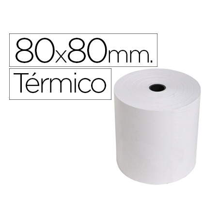Rollo sumadora exacompta termico 80 mm x 80 mm 55 g/m2 sin bisfenol a