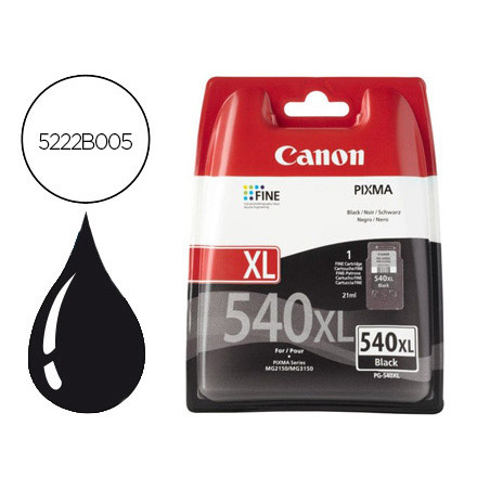 Ink-jet canon pg-540xl negro alta capacidad 600 pag