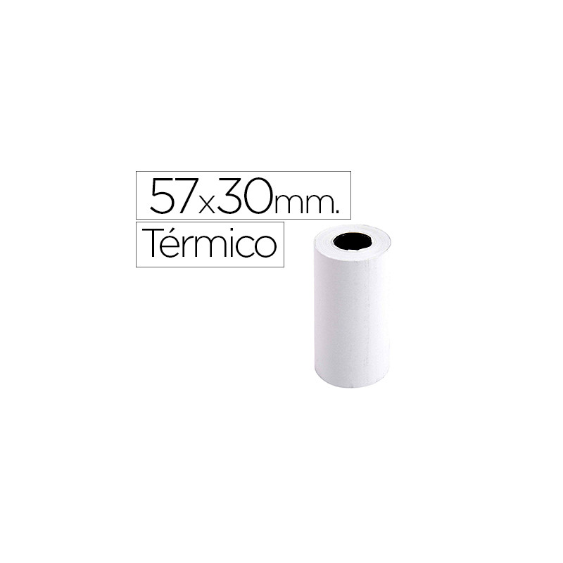 Rollo sumadora exacompta termico 57 mm x 30 mm 55 g/m2 sin bisfenol a