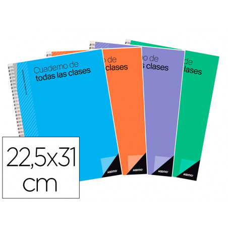 Cuaderno de todas las clases sv additio plan mensual del curso evaluacion continua y programacion semanal 22,5x31cm