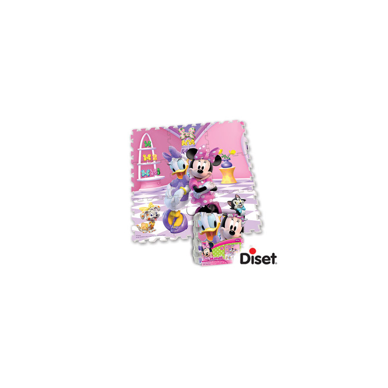 Puzzle diset alfombra foam minnie 90,5x90,5 cm