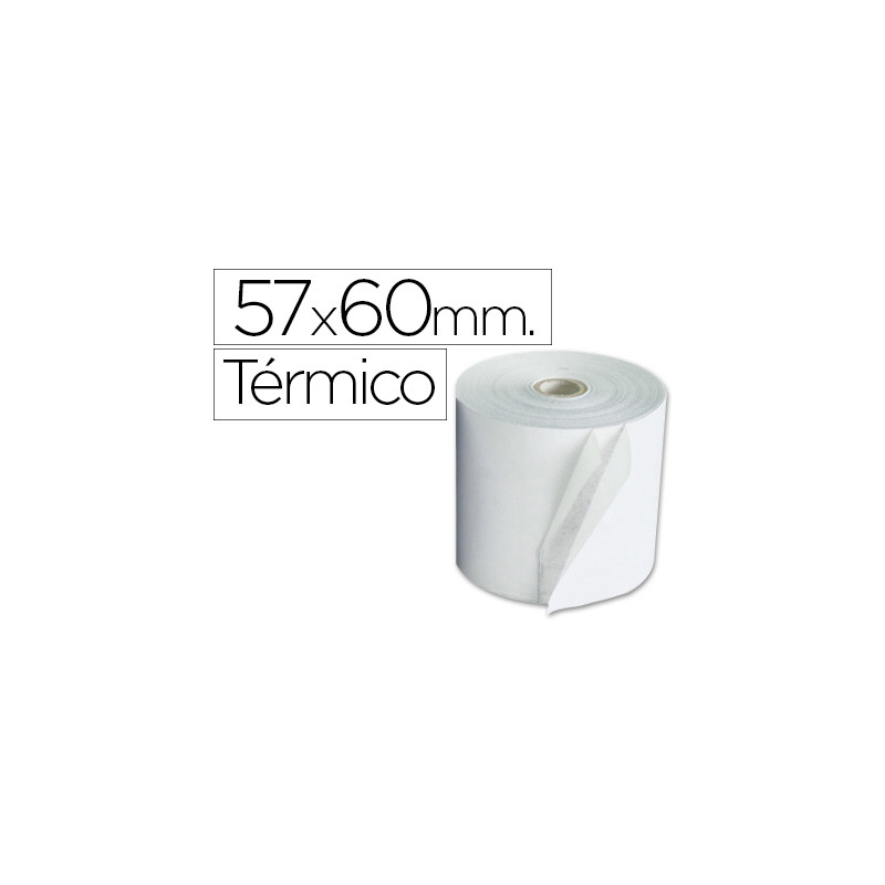 Rollo sumadora exacompta termico 57 mm x 60 mm 55 g/m2 sin bisfenol a