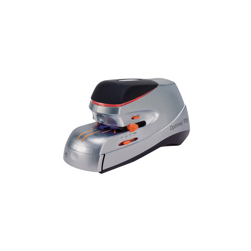 Grapadora rapid electrica optima 60 blanco/negro capacidad hasta 60 hojas