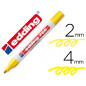 Rotulador edding punta fibra 750 amarillo punta redonda 2-4 mm
