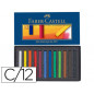 Tiza pastel faber castell estuche carton de 12 unidades colores surtidos