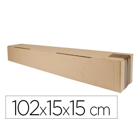 Caja para embalar q-connect tubo medidas 1020x150x150 mm espesor carton 3 mm