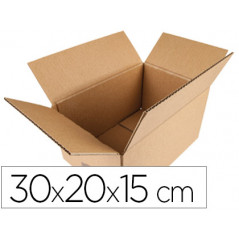 Caja para embalar q-connect americana medidas 300x200x150 mm espesor carton 5 mm