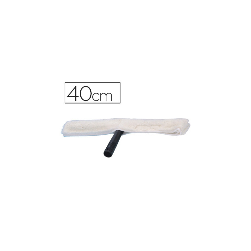 Limpiaventanas q-connect industrial mango de plastico y hoja limpiadora de 40 cm de ancho