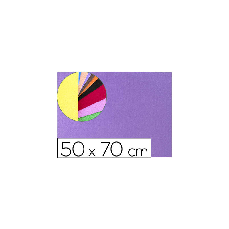 Goma eva liderpapel 50x70cm 60g/m2 espesor 2mm textura toalla lila
