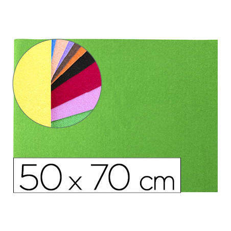 Goma eva liderpapel 50x70cm 60g/m2 espesor 2mm textura toalla verde