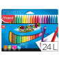 Lapices de cera maped color 'peps plasticlean caja de24 unidades colores surtidos