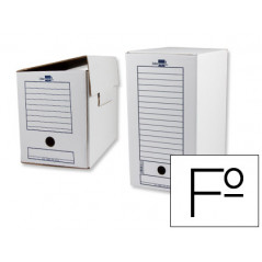 Caja archivo definitivo liderpapel folio doble ancho 367x251x200 mm 325 g/m2