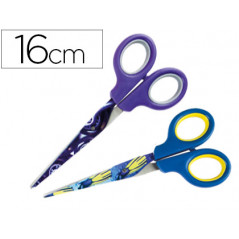 Tijera escolar liderpapel x-games 16 cm unidad