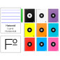 Cuaderno espiral liderpapel folio antartik tapa plastico 80h 100 gr horizontal con margen colores surtidos