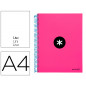 Cuaderno espiral liderpapel a4 micro antartik tapa forrada 120h 100 gr liso con bandas 4 taladros color rosa fluor Cuaderno espiral liderpapel a4 micro antartik tapa forrada 120h 100 gr liso con bandas 4 taladros color rosa fluor