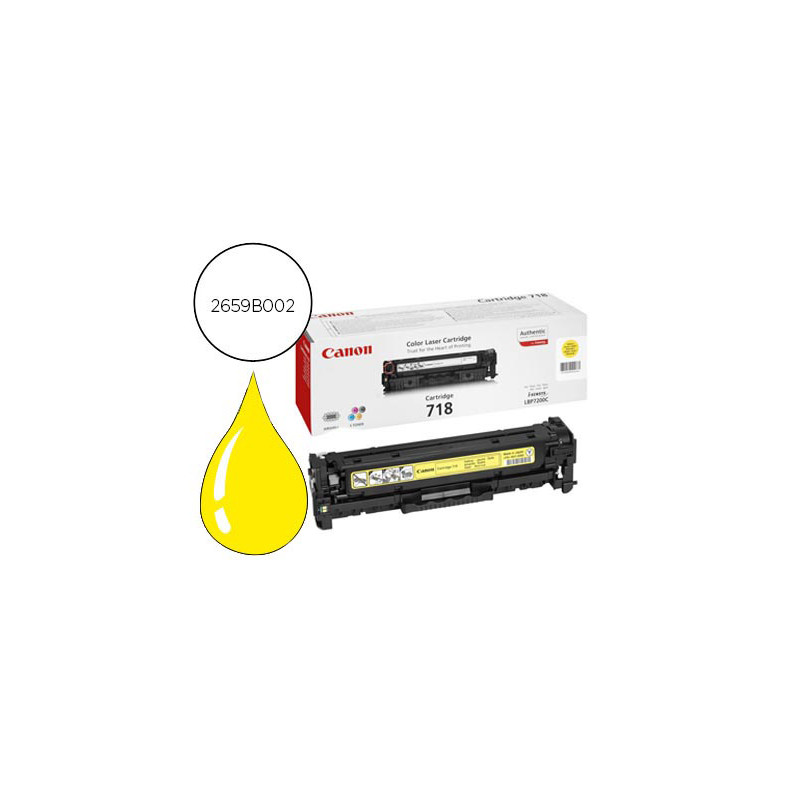 Toner canon 718 amarillo 2900 pag