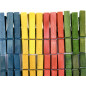 Pinza de madera 48x7 mm bolsas de 48 unidades colores surtidos