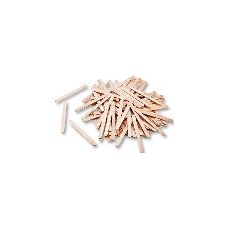 Palillos de madera color naturaln 75x7 mm bolsas de 150 unidades