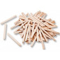 Palillos de madera color naturaln 75x7 mm bolsas de 150 unidades