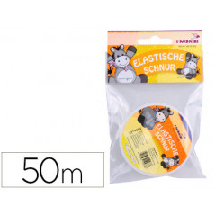 Cordon elastico transparente 50 mt grosor 0,45 mm