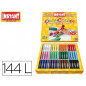Tempera solida en barra playcolor escolar caja de 144 unidades 12 colores surtidos