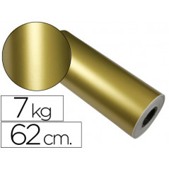 Papel de regalo verjurado star 7091 oro bobina 62 cm 7 kg