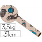 Papel de regalo kraft 4337 havana todo el año bobina 31 cm 3,5 kg