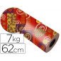 Papel de regalo kraft havana todo el año bobina 62 cm 7 kg