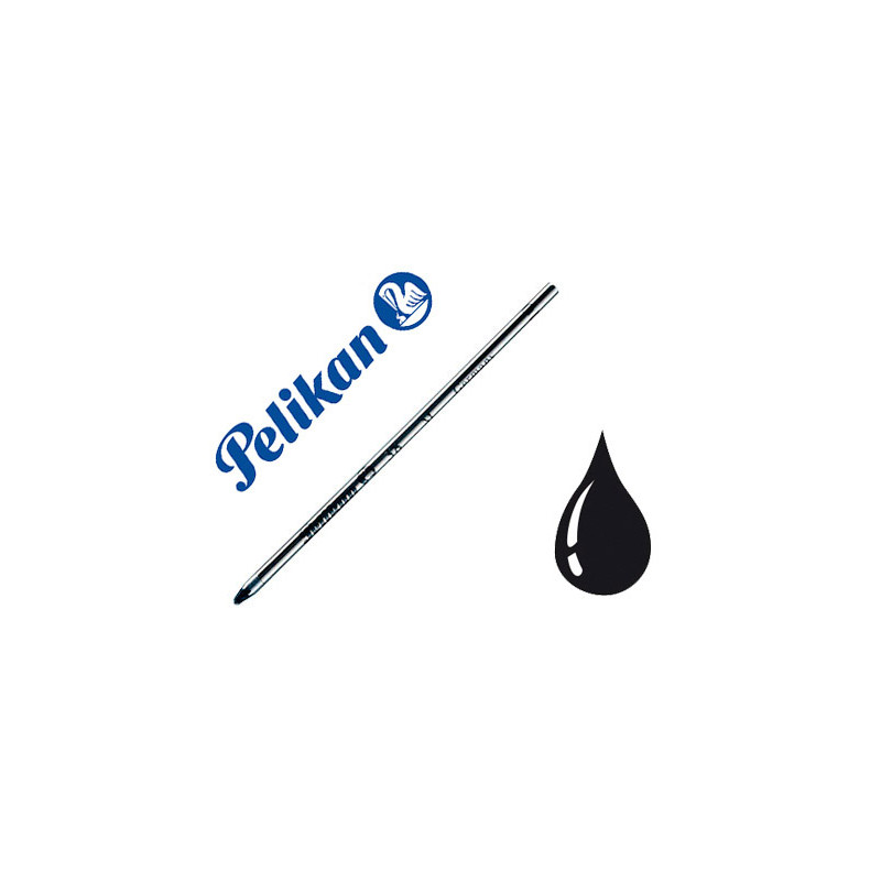 Recambio boligrafo pelikan mini 38 corto negro punta media