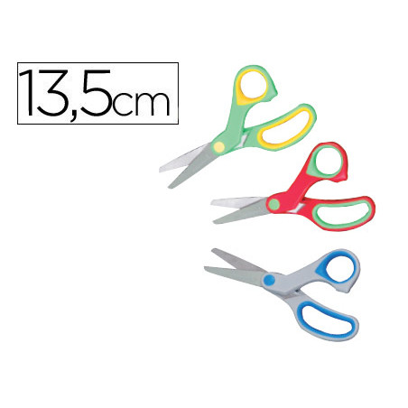 Tijera escolar liderpapel soft ergonomica unidad