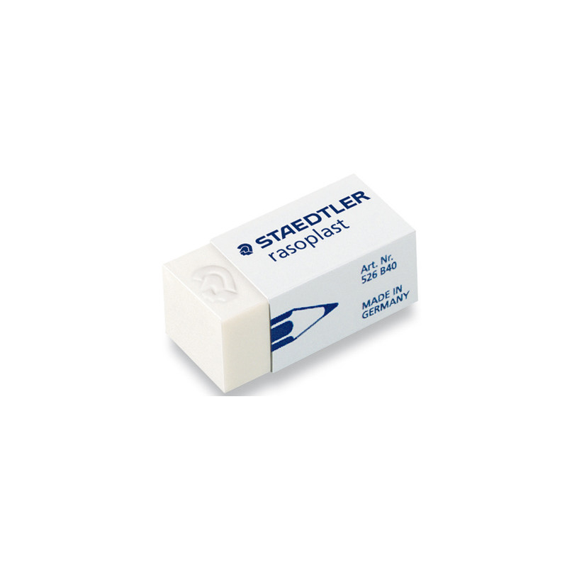 Goma de borrar staedtler 526 b40 plastico unidad Goma de borrar staedtler 526 b40 plastico unidad