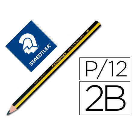 Lapices de grafito staedtler triplus jumbo hb unidad