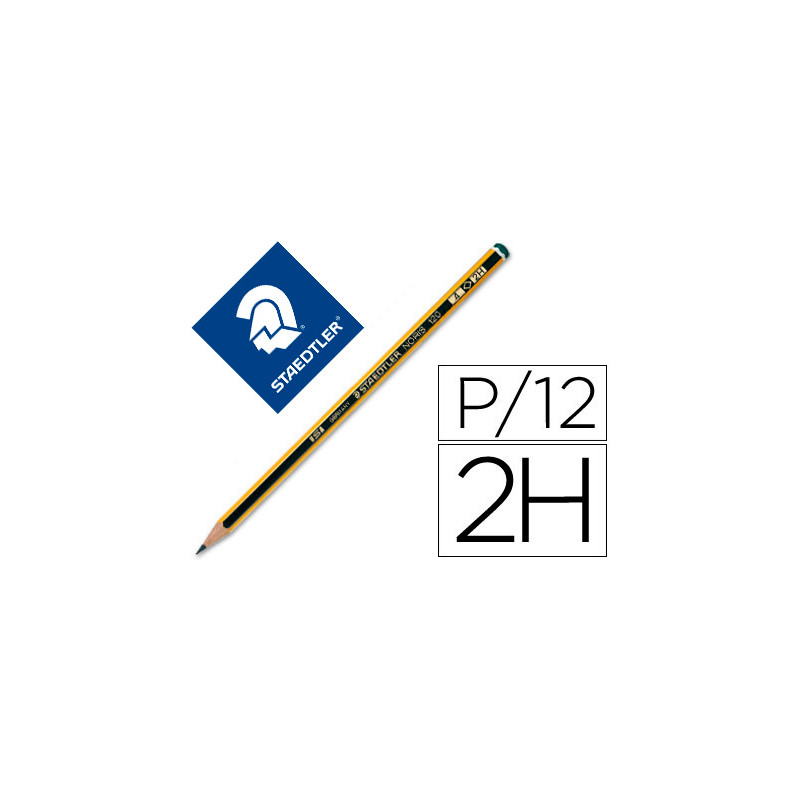 Lapices de grafito staedtler noris n.4 2h unidad