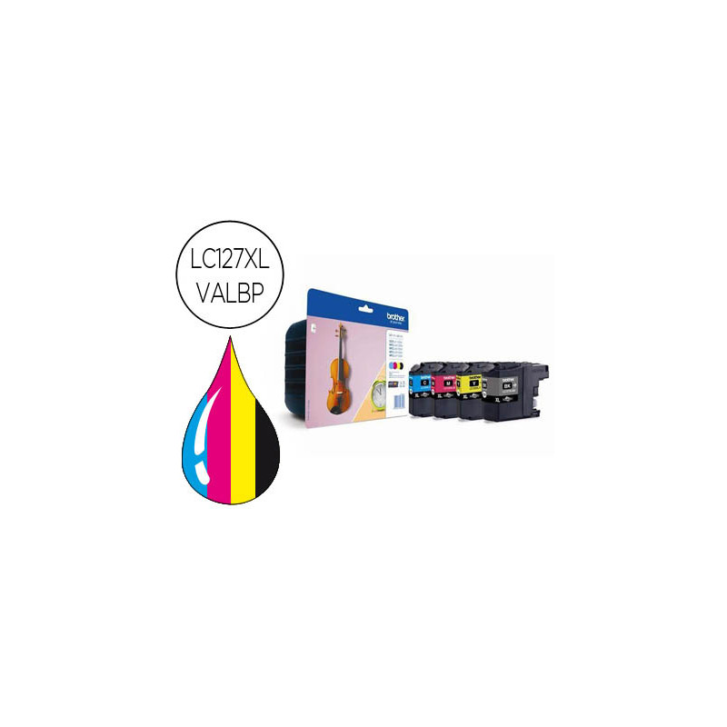 Ink-jet brother dcp-j4110dw mfc-j4410dw/4510dw/4710dw pack 4 colores alta capacidad -1200 pag