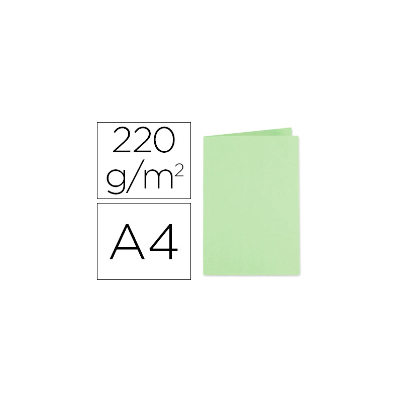 Subcarpeta cartulina exacompta din a4 verde 220 gr