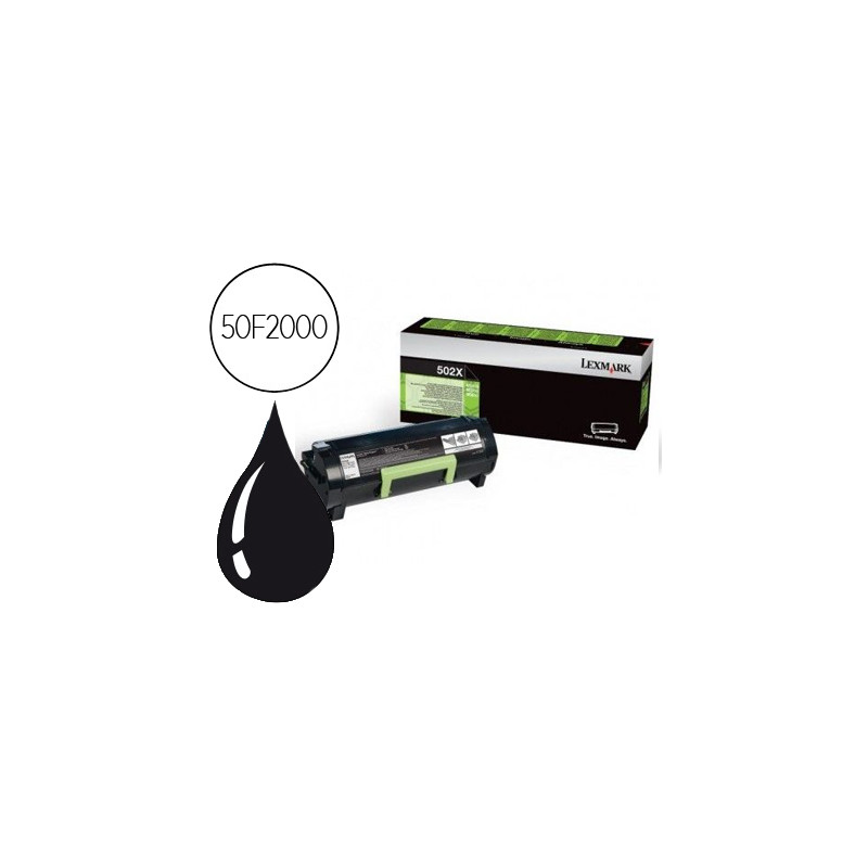 Toner lexmark ms310d/410d ms310dn/410dn/510dn/610dn ms610de ss610dte negro retornable 1500 pag