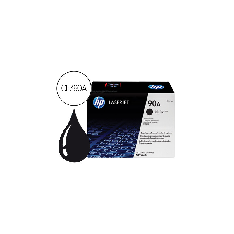 Toner hp 90a laserjet m4555mfp negro 10.000 pag