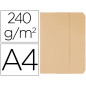 Subcarpeta cartulina vip fast-paperflow din a4 con solapa pack de 50 color crema pastel