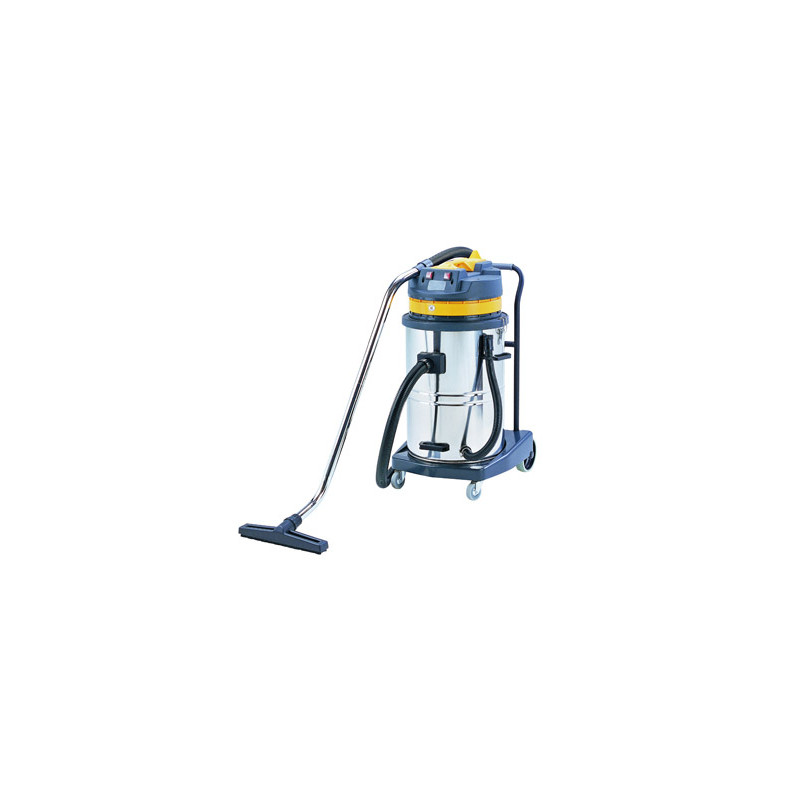 Aspiradora industrial q-connect 70l 2000w en seco y con agua 102,5x54x60 cms
