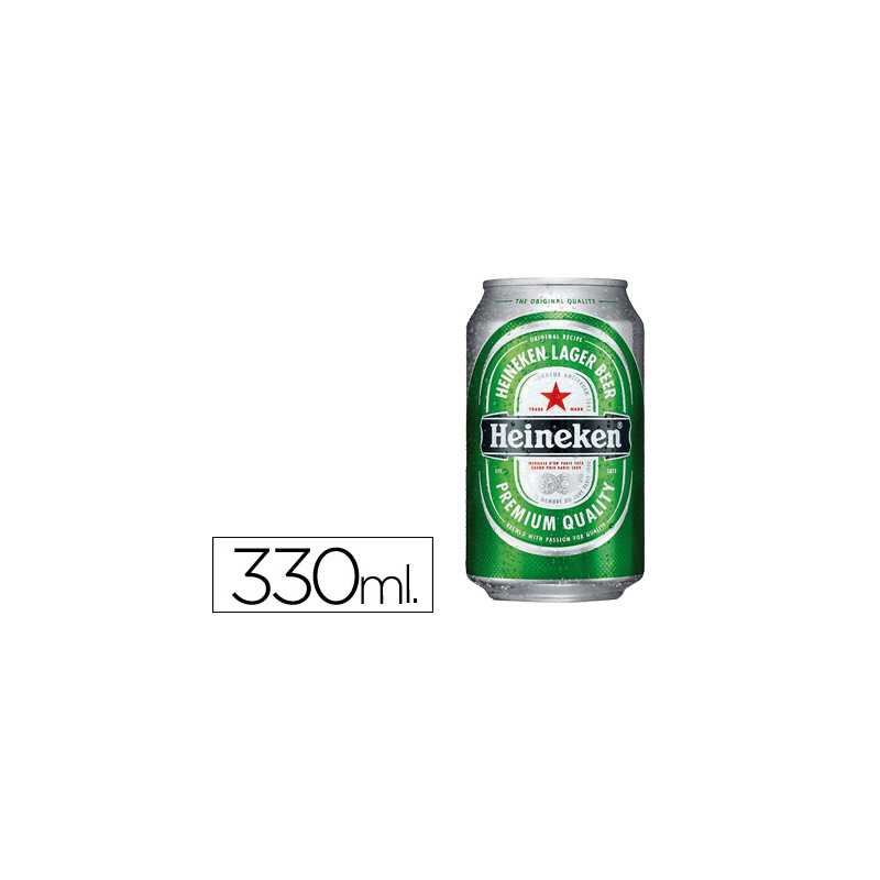 Cerveza heineken lata 330 ml