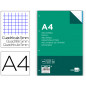 Recambio liderpapel a4 100 hojas 100gr cuadro 5mm 4 taladros bandas de 5 colores