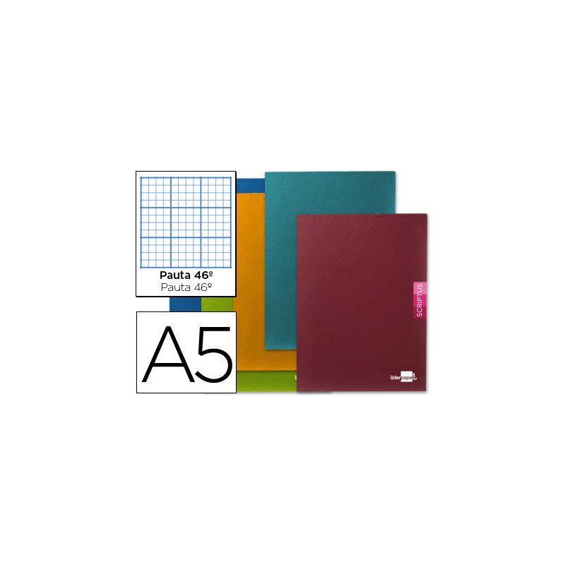 Libreta liderpapel scriptus a5 48 hojas 90g/m2 rayado nº46